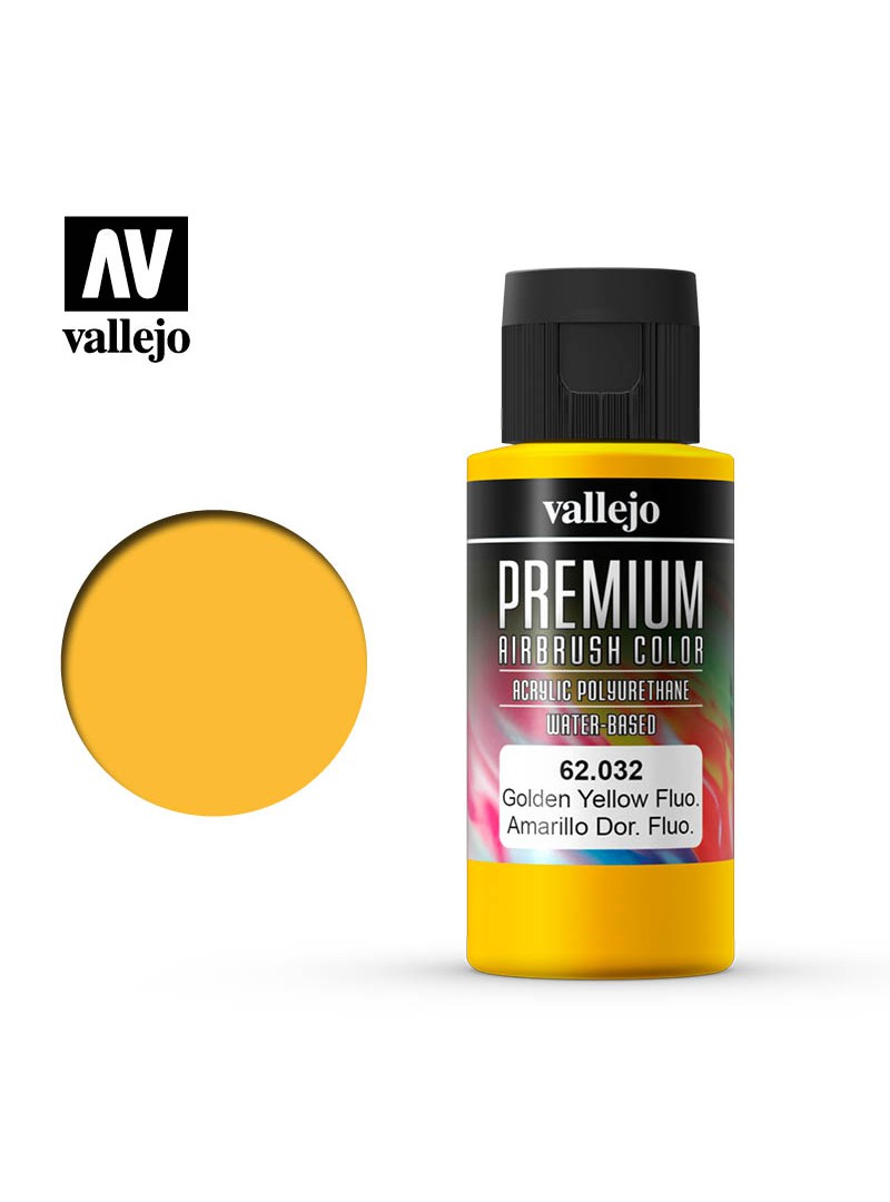 Vallejo Premium Fluorescent Golden Yellow