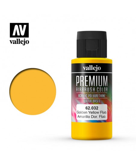 Vallejo Premium Fluorescent Golden Yellow