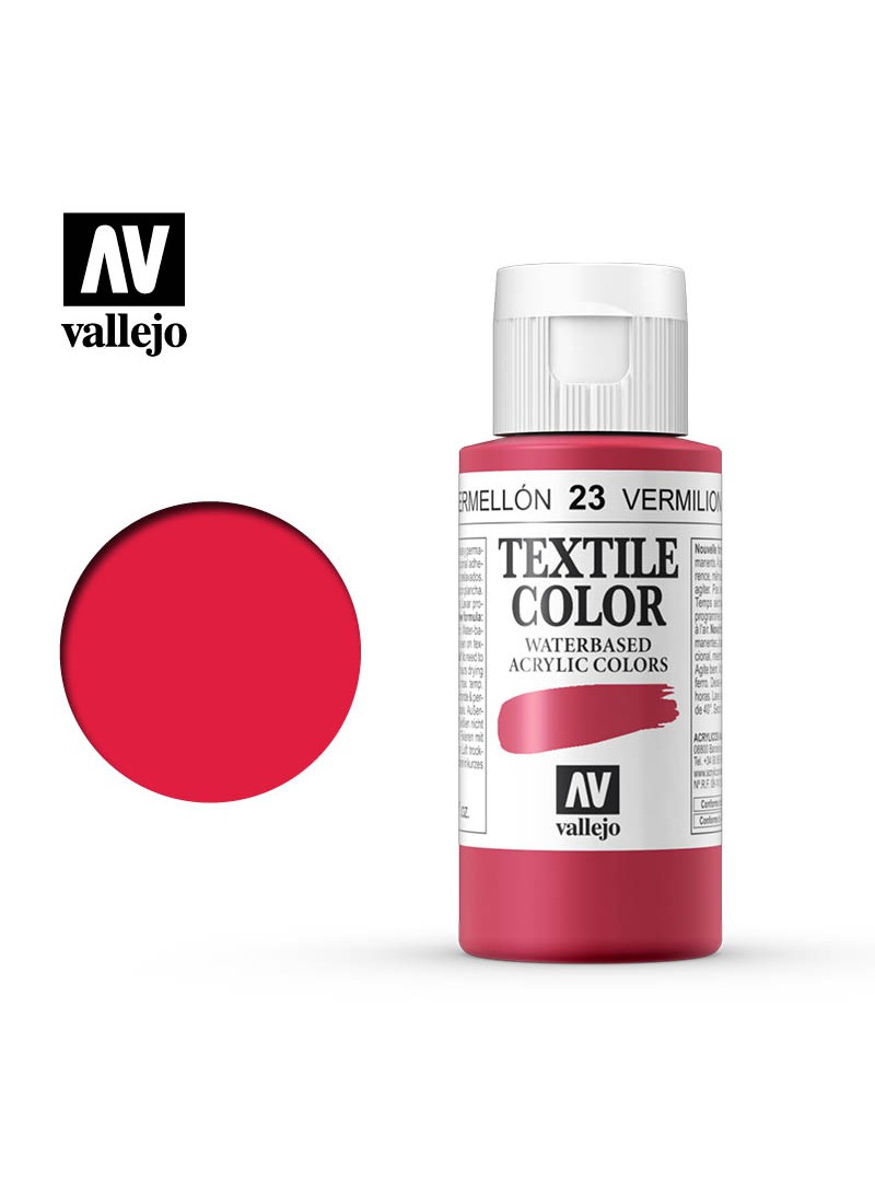 Vallejo Textile Color Vermilion