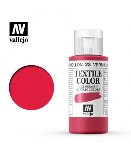 Vallejo Textile Color Vermilion