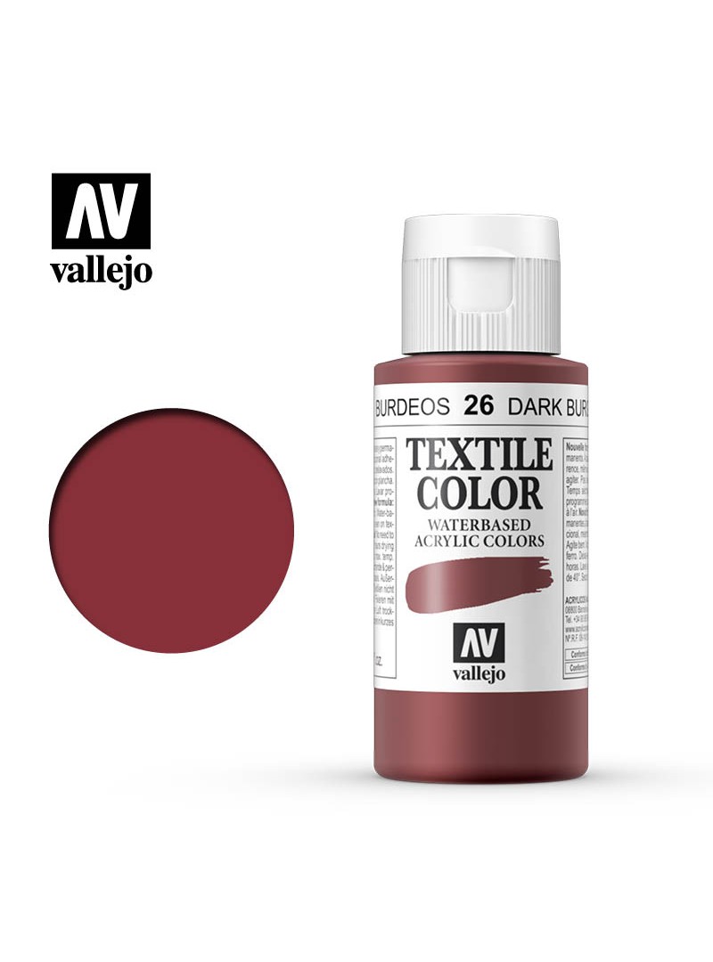 Vallejo Textile Color Dark Burgundy