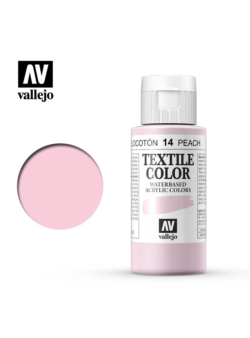 Vallejo Textile Color Peach 60ml