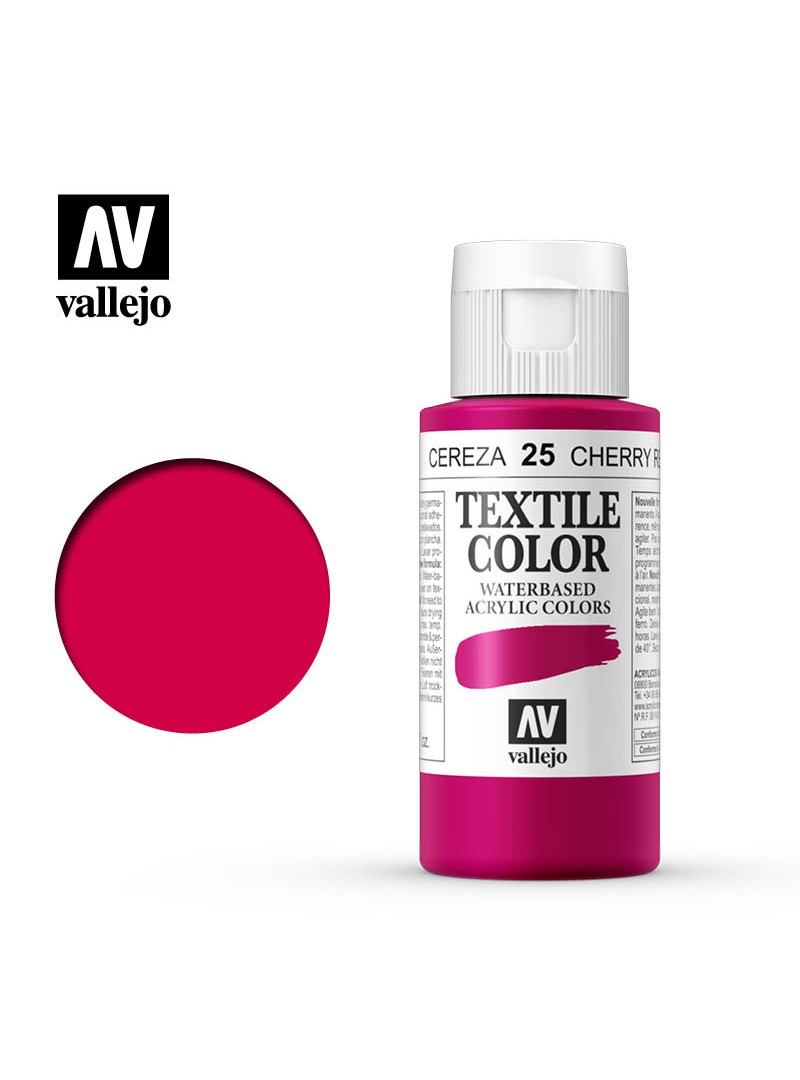 Vallejo Textile Color Cherry Red 60ml
